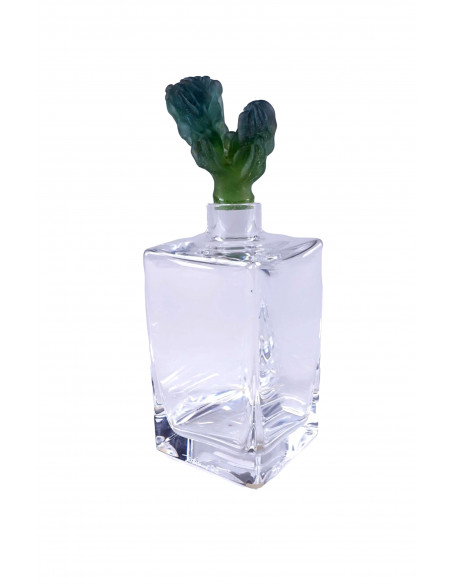 Crystal decanter Modern art from 1943 Daum, Cactus model