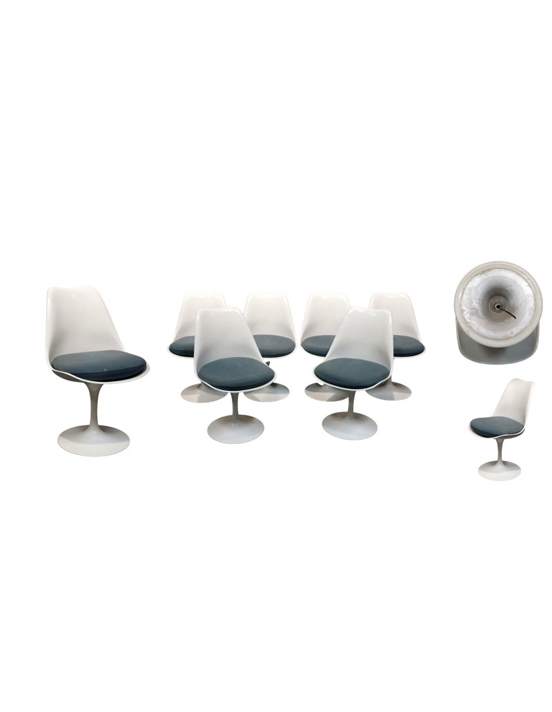 Eero Saarinen & Knoll International, +Fibre glass chairs, "Tulipe" model