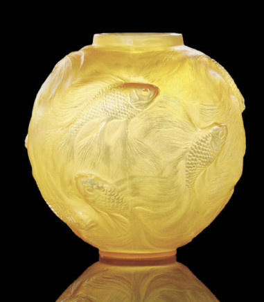 René Lalique, art deco glass+ vase...