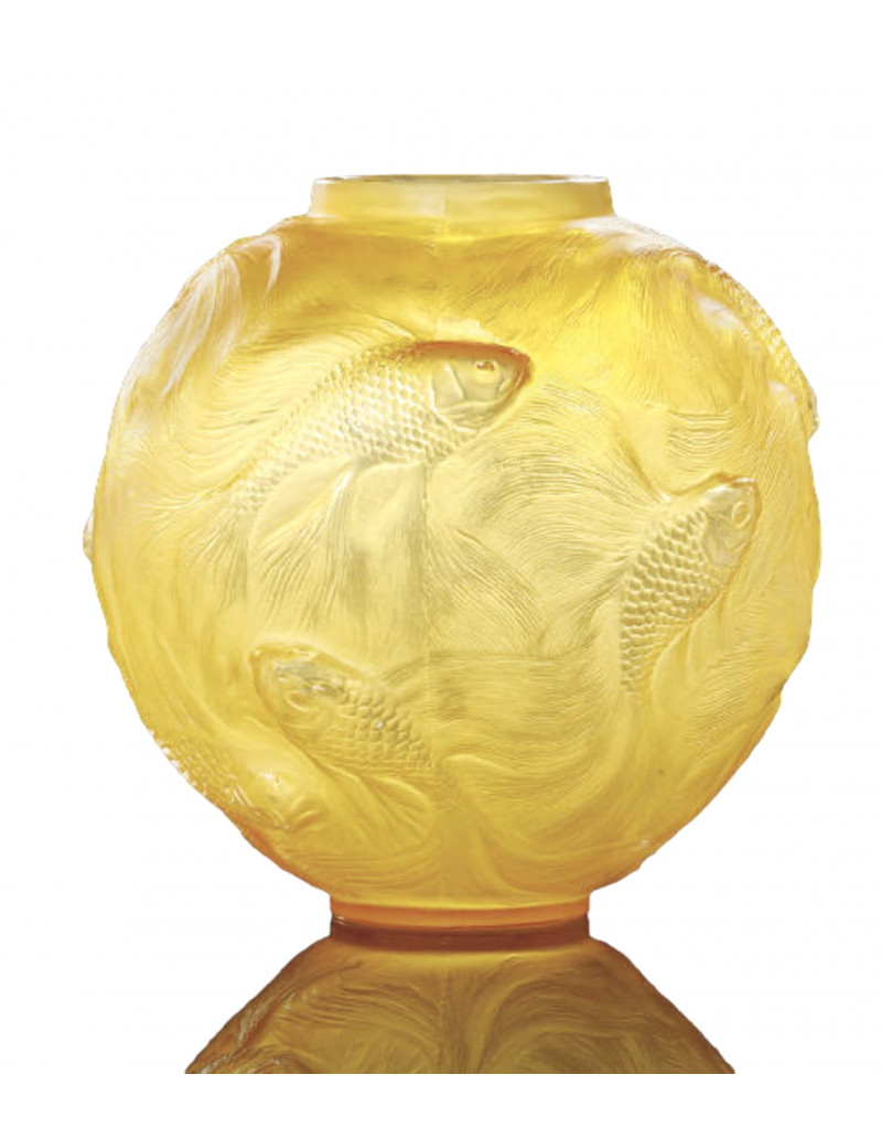 René Lalique, vase en verre de style art déco des années 20