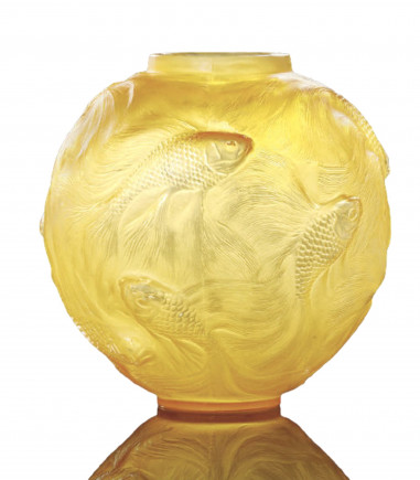 René Lalique, vase en verre de style art déco des années 20