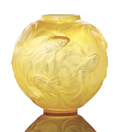 René Lalique, vase en verre de style art déco des années 20