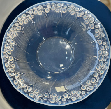 René Lalique, "Lily of the valley" glass bowl, 1920s
