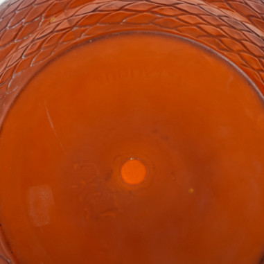 René Lalique ,Vase Serpent +en verre...