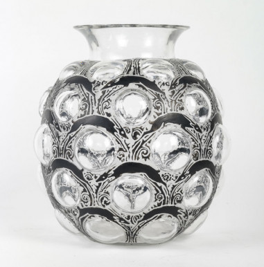 René Lalique, Vase en verre+...