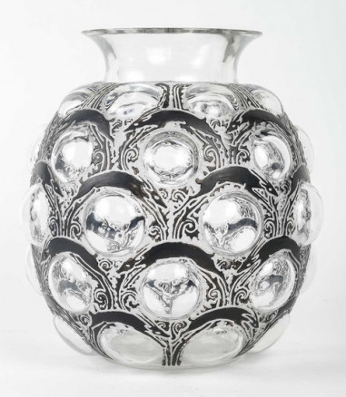 René Lalique, Vase en verre+...