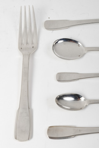 JEAN E. PUIFORCAT  MENAGERE EN ARGENT...