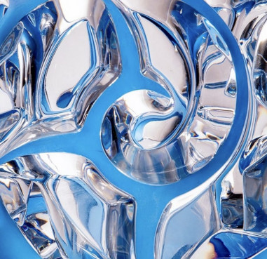 Cristal Lalique ,Vase "tourbillon...