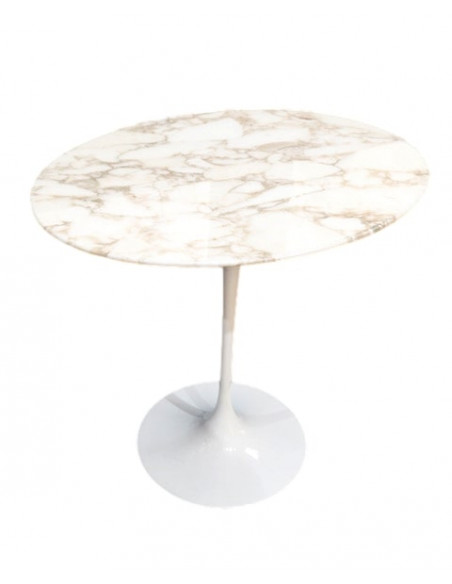 Eero SAARINEN (1910-1961), Edition Knoll : Guéridon en marbre ovale