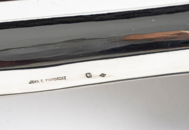 J.E. PUIFORCAT - SUITE DE 4 PLATS DE...