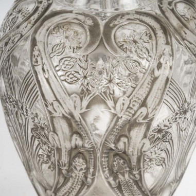 René Lalique,1913 : Vase “Lézards et...