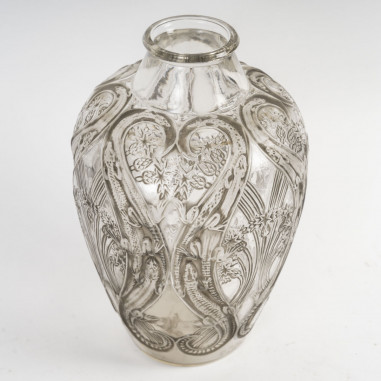 René Lalique,1913 : Vase “Lézards et...
