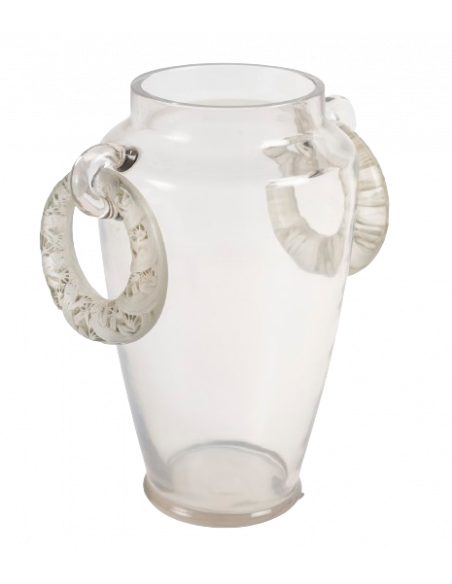René Lalique ,Vase Deux Anneaux Lezards,1919.