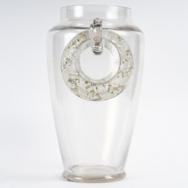 René Lalique ,Vase Deux Anneaux...
