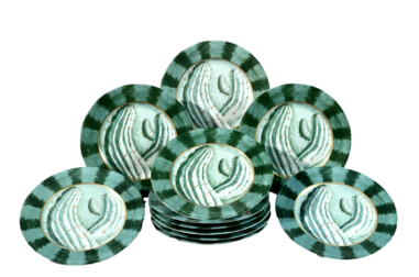 H. Mc CONNICO & DAUM ,partie de Service « Cactus » Porcelaine