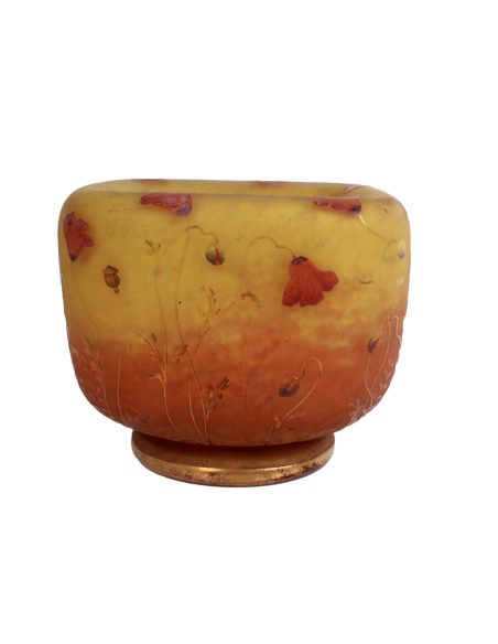 DAUM NANCY, Vase « Coquelicots »