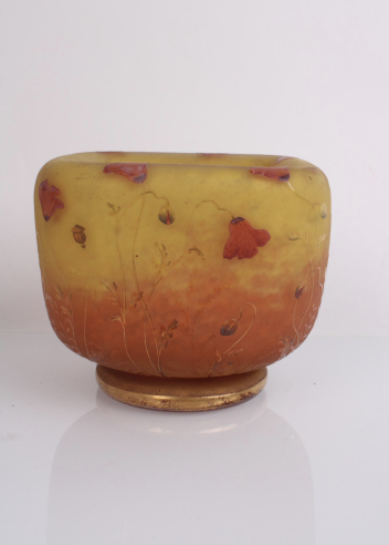 DAUM NANCY, Vase "Coquelicots