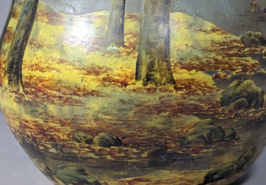 DAUM NANCY “landscape” vase