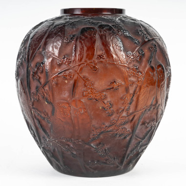 René Lalique - Vase" Perruches "...