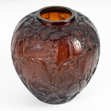 René Lalique - Vase" Perruches "...