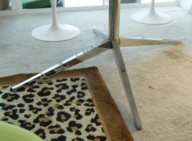 Florence KNOLL, arabescato oval table...