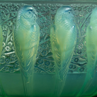 René Lalique: “Parakeets” Peppermint...