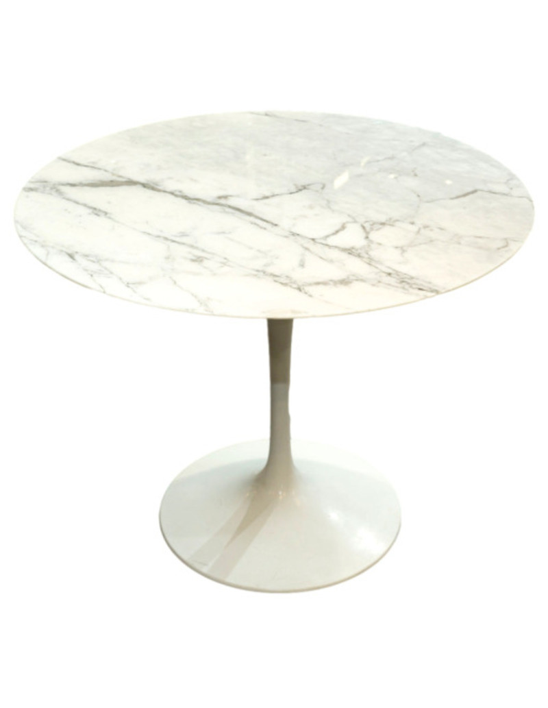 Eero Saarinen & Knoll : Table « Tulip » calacatta 91 cm