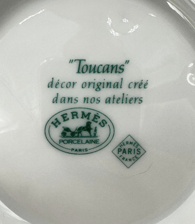 HERMES “LES TOUCANS ” Tea set