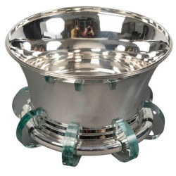 JEAN E. PUIFORCAT – Centre de table en argent massif XXème