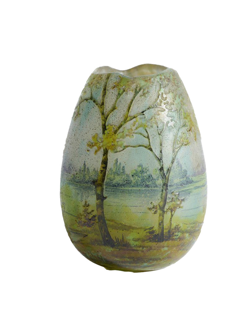 DAUM Landscape Vase