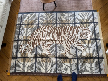 HERMES ,Plaid Tigre Altaï