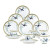 HERMÈS “LES TOUCANS” Six coffee cups
