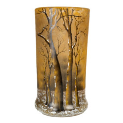 1905 -Daum Nancy :vase "arbres sous la neige "
