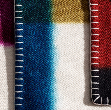 HERMES : Plaid Cashmere "Tartan Dye "