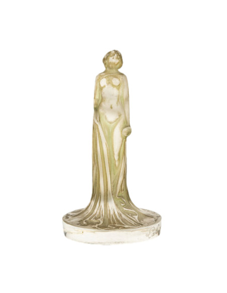 1912, René LALIQUE Cachet "statuette drapée "