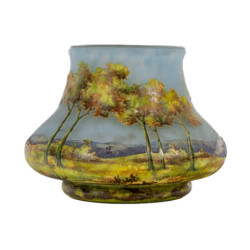 DAUM Nancy, Vase Paysage