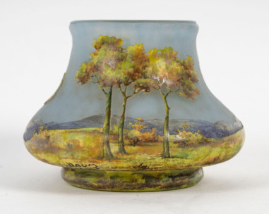 DAUM Nancy, Landscape Vase