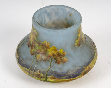 DAUM Nancy, Landscape Vase
