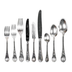 CHRISTOFLE - Modèle "Marly" Partie de ménagère métal Argenté 108 pieces