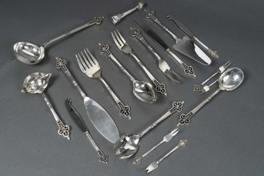 CARDEILHAC  SOLID SILVER TABLEWARE...