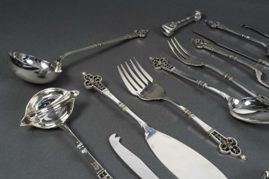 CARDEILHAC  SOLID SILVER TABLEWARE...