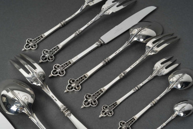 CARDEILHAC  SOLID SILVER TABLEWARE...