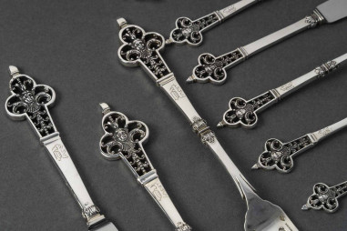 CARDEILHAC  SOLID SILVER TABLEWARE...