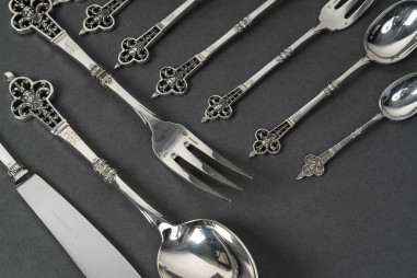 CARDEILHAC  SOLID SILVER TABLEWARE...
