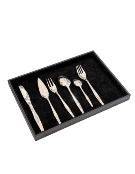 Christofle “Orly” Silver-Plated Metal Cutlery Set, 73 Pieces