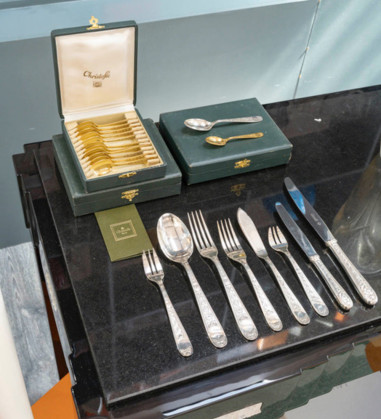 Christofle silver-plated cutlery set,...