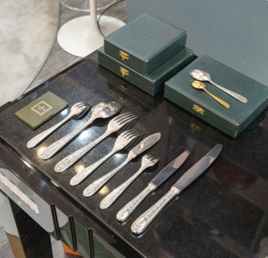 Christofle silver-plated cutlery set,...