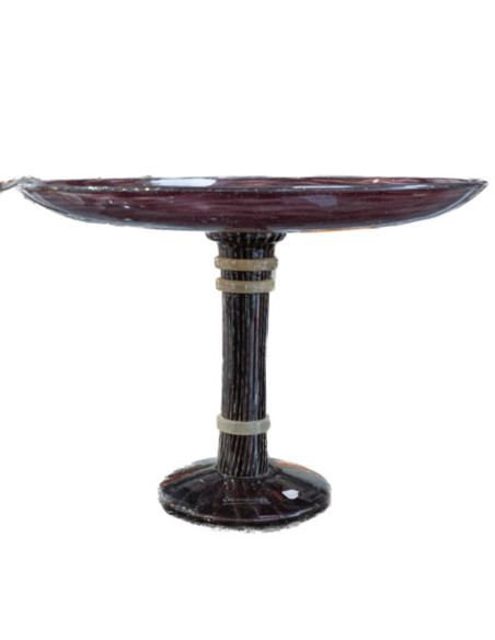 Circa 1925  Charles Schneider Glass coupe on foot