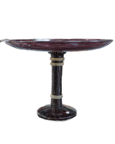 Circa 1925  Charles Schneider Glass coupe on foot