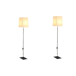 Christian Liaigre ,Paire de Lampe de Parquet "ACIER II"